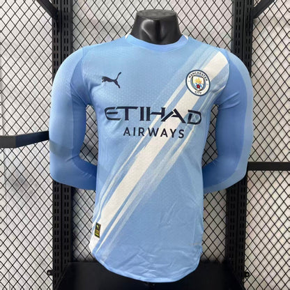 Manchester City Maillot Manches Longues Domicile 25/26 – Version Player