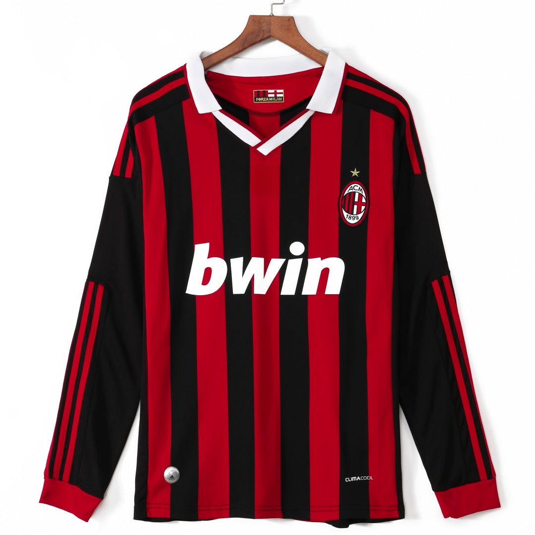 Milan AC Maillot Manches Longues Domicile Rétro 2009/2010