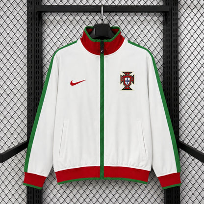 Portugal Veste Coupe-Vent – Blanche et verte – vue avant