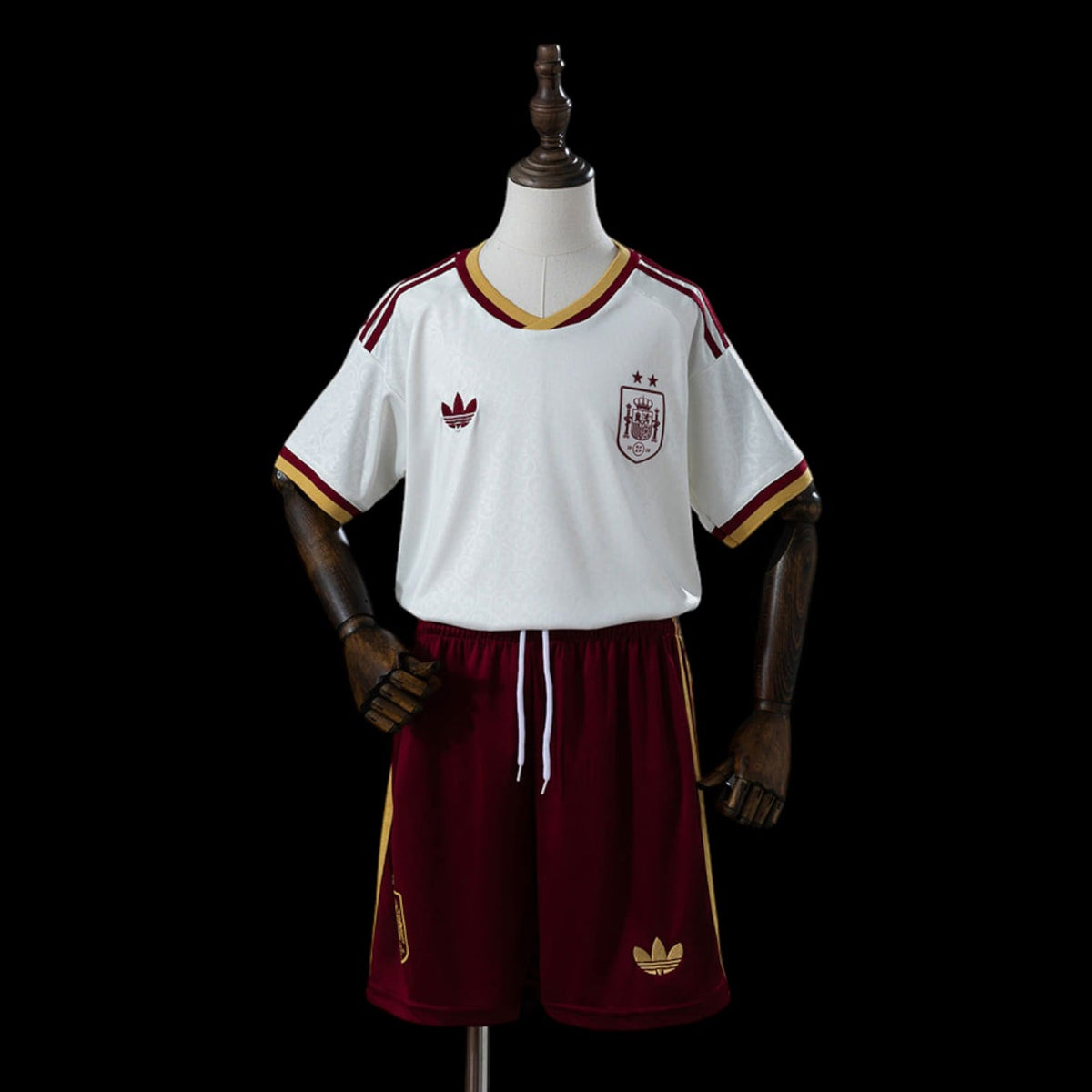 Espagne Maillot 2 Étoiles Extérieur CDM 26 – Enfant
