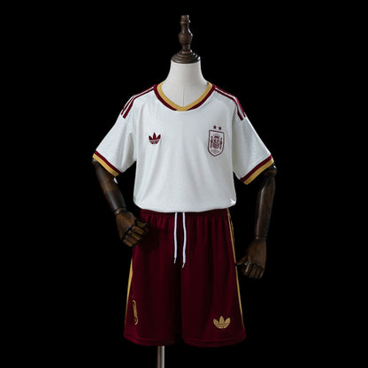 Espagne Maillot 2 Étoiles Extérieur CDM 26 – Enfant