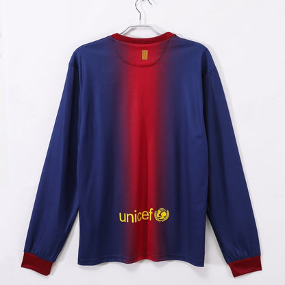 Barcelone Maillot Manches Longues Domicile Rétro 2012/2013