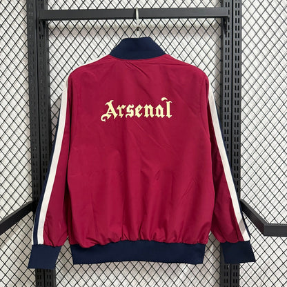 Arsenal Veste Coupe-Vent – Bordeaux et bleu marine – vue arrière