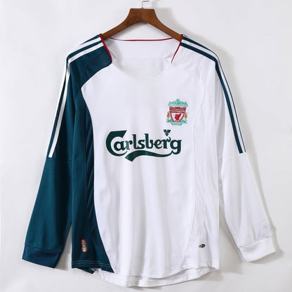 Liverpool Maillot Manches Longues Extérieur Rétro 2006/2007