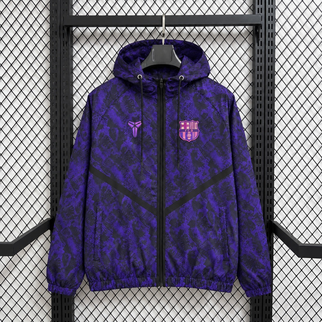 Barcelone Veste Coupe-Vent Réversible – Violette