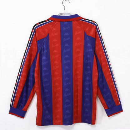 Barcelone Maillot Manches Longues Domicile Rétro 1995/1997