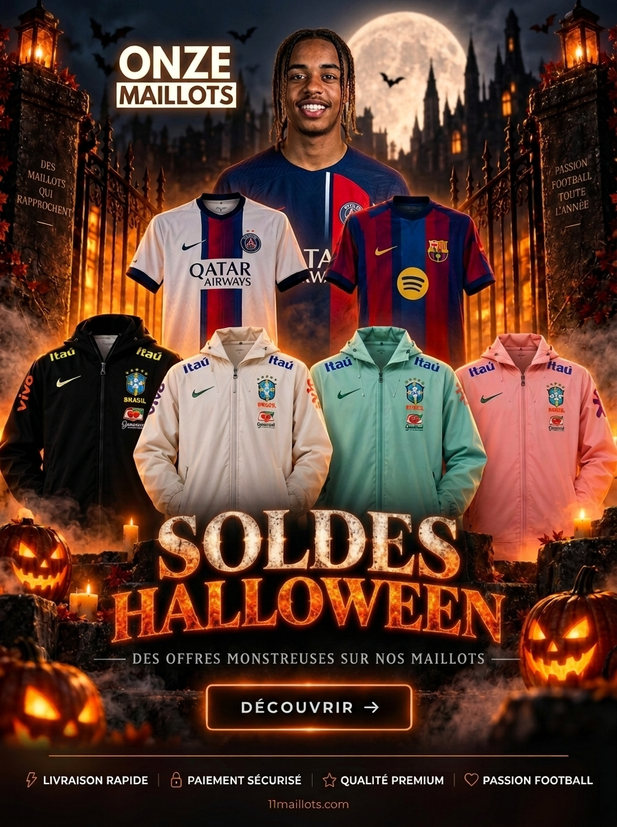 Soldes Halloween Onze Maillots : maillots et vestes de football